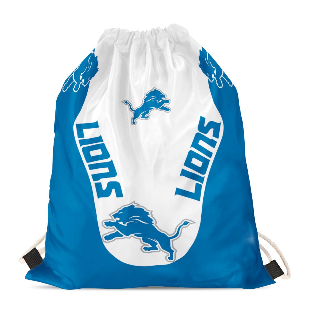 Detroit Lions Drawstring Backpack sack / Gym bag 18